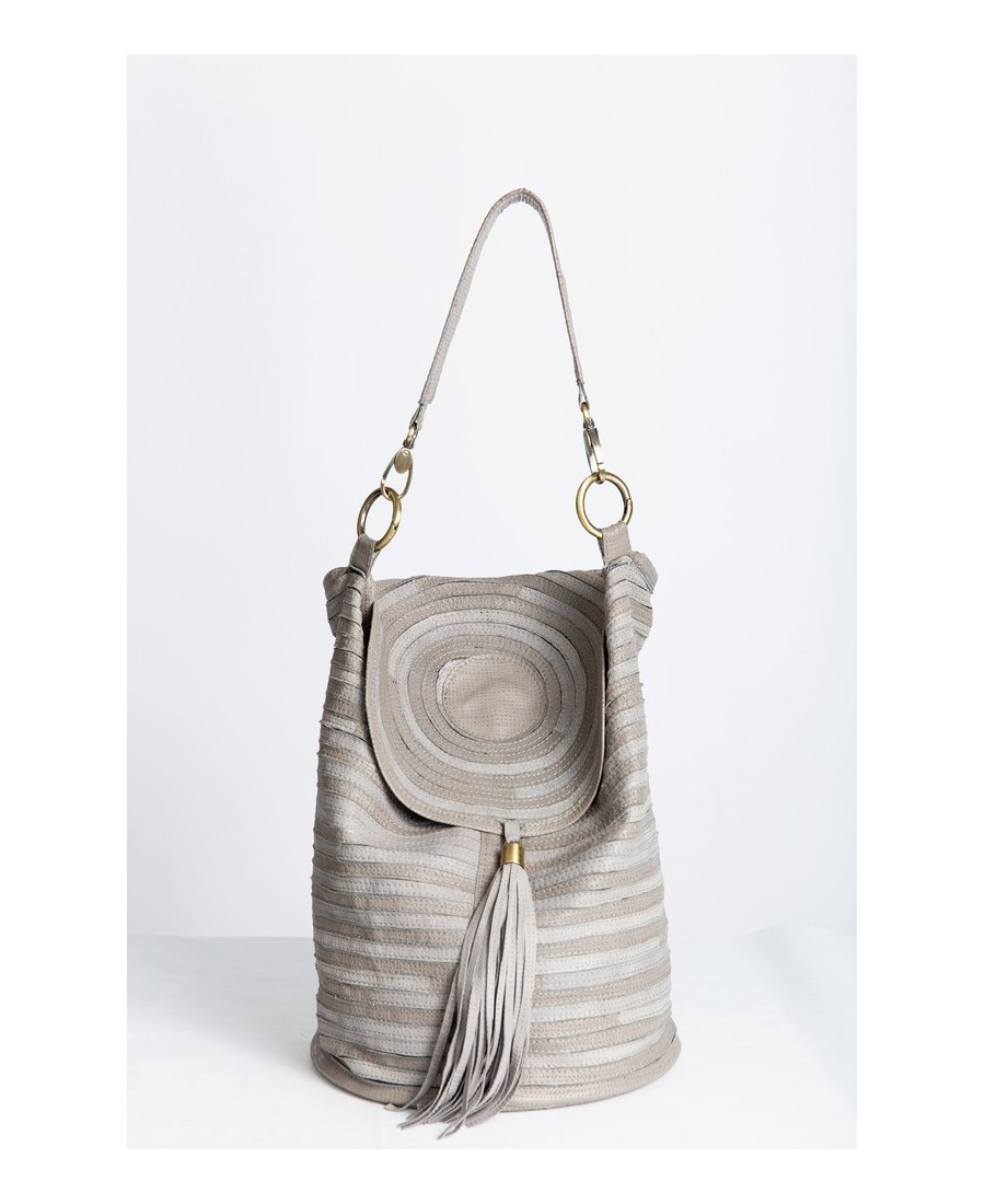 Lengva natūralios odos rankinė su kutosu | Natūralios odos aksesuarai | eksa.lt